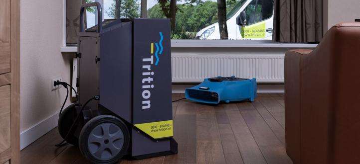 Technische innovaties zorgen dat Trition 97% van de reguliere waterschades woningen binnen 2 weken droog oplevert.